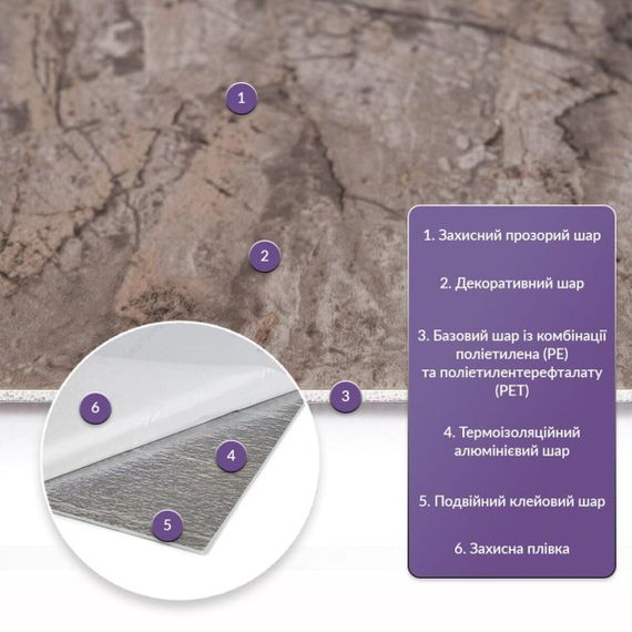 Самоклеюча стінова PET плитка 600*300*2mm (D) SW-00002328 | Зображення 1