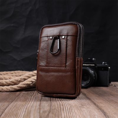 Сумка Vintage Из натуральной кожи Коричневая (22738) | Зображення 5