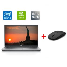 Мобильная рабочая станция Б-класс Dell Precision 3570 / 15.6" (1920x1080) IPS / Intel Core i5-1245U (10 (12) ядер по 1.2 - 4.4 GHz) / 16 GB DDR5 / 512 GB SSD / nVidia T550, 4 GB GDDR6, 64-bit / WebCam б/у + Подарок Беспроводная мышь / USB