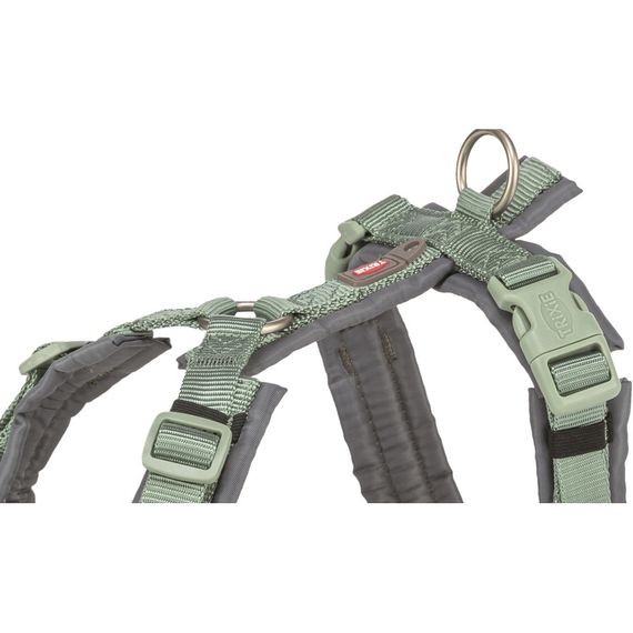 Шлея Trixie Premium для собак трекінгова XS–S 32–38 см 13 мм блакитно-сіра | Зображення 1