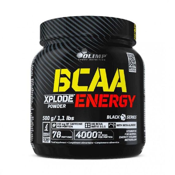 Комплекс амінокислот ВСАА, BCAA XPLODE Energy, Olimp, зі смаком коли, 500 г