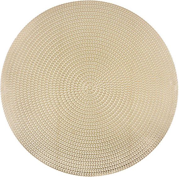 Набір 4 сервірувальних килимка Doily Gold Ø38см, плейсмат (подтарельники), золото