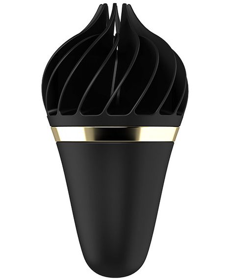 Вібростимулятор кліторальний Satisfyer Sweet Treat Spinnator у формі морозива, чорний Sex Aura | Зображення 3