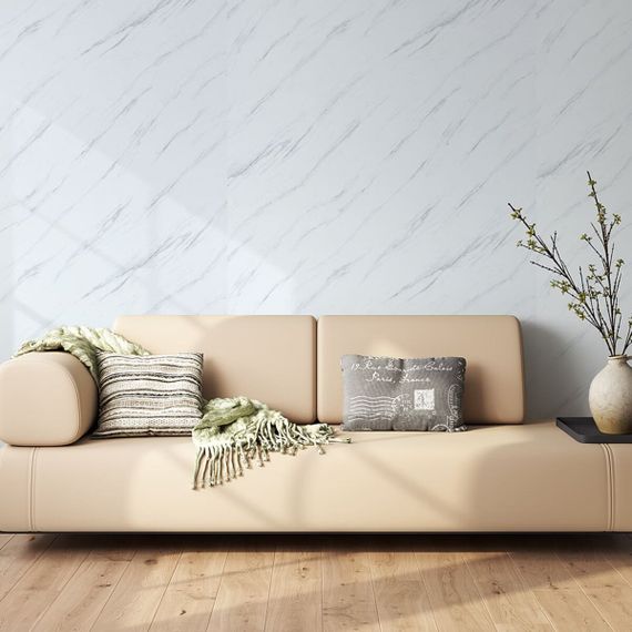 Декоративна ПВХ плита 1,22м х 2,44м х 3мм Грецький білий мармур SW-00001402 | Зображення 7