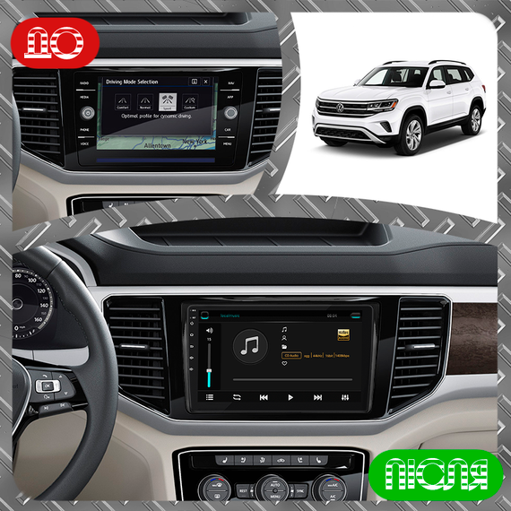 Штатная магнитола 9" Lesko для Volkswagen Atlas I 2017-2020 6/128Gb 4G Wi-Fi GPS Top Вольксваген | Зображення 2