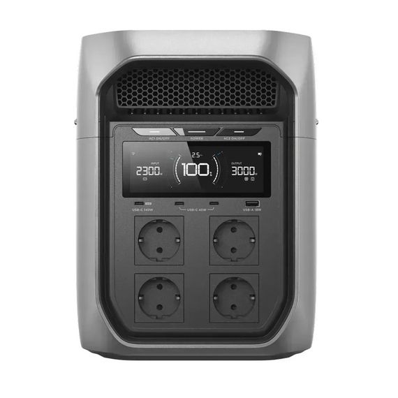 Портативна зарядна станція EcoFlow DELTA 3 Max Plus (LiFePO4 2048 Вт·год), 4000 циклів, потужність 3000 Вт (пікова 6000 Вт), MPPT | Зображення 1