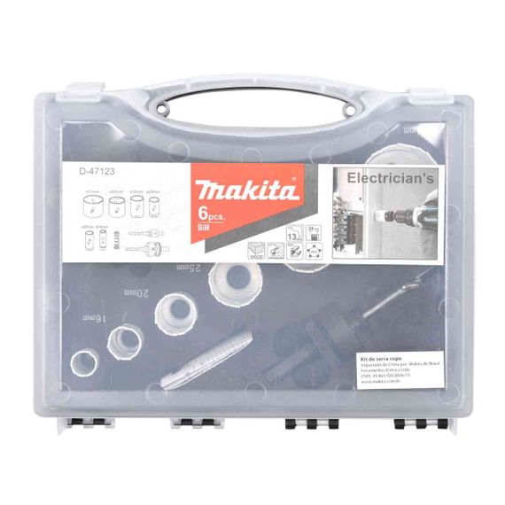 Набір свердл корончастих біметалевих для електрика Makita D-47123