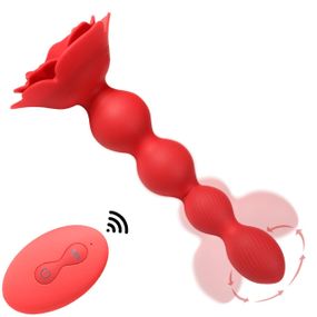 Анальний стимулятор - Rose Rotating Anal Beads sexstyle