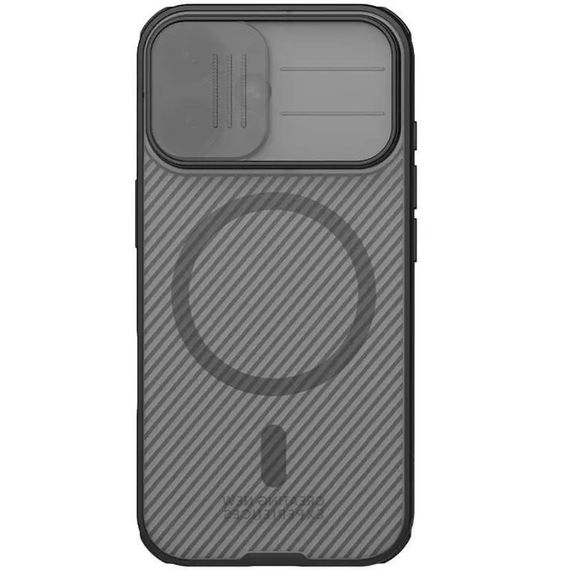 Карбонова накладка Nillkin CamShield Pro Magnetic Apple iPhone 17 (6.3") Transparent black | Зображення 1