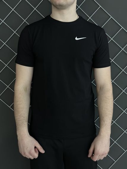 Комплект 5 в 1 Nike хакі худі + чорні штані + чорна жилетка + чорна футболка + 2 пари шкарпеток (чорні та білі) | Зображення 3