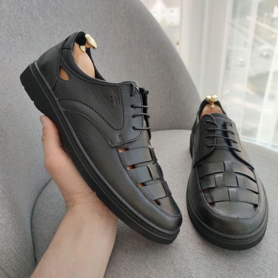 Закриті шкіряні сандалі чоловічі 40 41 розмір | Зображення 1