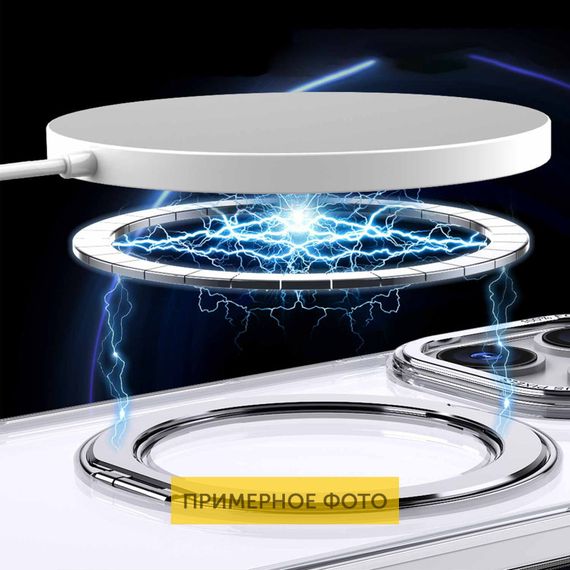 Чехол TPU+PC Empire with MagSafe and Ring для Apple iPhone 16 Plus (6.7") Clear | Зображення 2