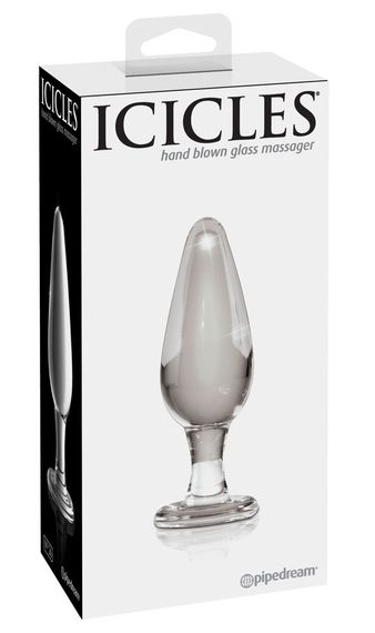 Анальная пробка стеклянная ICICLES №26 Sex Aura