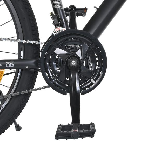 Велосипед SKD75 MTB 2605-1, 26 дюймов, стальная рама 16 Sunrun 24SP черный | Зображення 9
