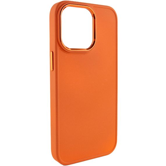 TPU чохол Bonbon Metal Style для Apple iPhone 13 Pro Max (6.7") Помаранчевий / Papaya