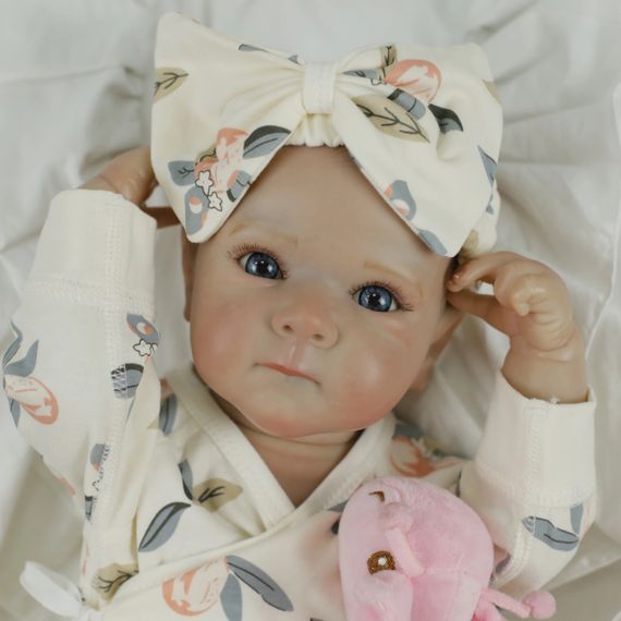 Коллекционная Силиконовая Кукла Реборн Анатомическая Новорождённая Девочка Пупс Симона (Виниловая Кукла) 50 см | Зображення 3