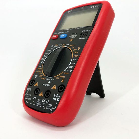 Мультиметр тестер вольтметр Digital UT61A / Тестер для електрика / Тестер для YI-316 вимірювання напруги | Зображення 6