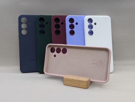 Samsung Galaxy S25 FE | Противоударный чехол с логотипом | Soft Touch | белый | Зображення 3