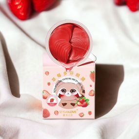 Гідрогелеві патчі під очі SERSANLOVE Strawberry Doxorubicin Eye Mask з екстрактом полуниці 60 шт
