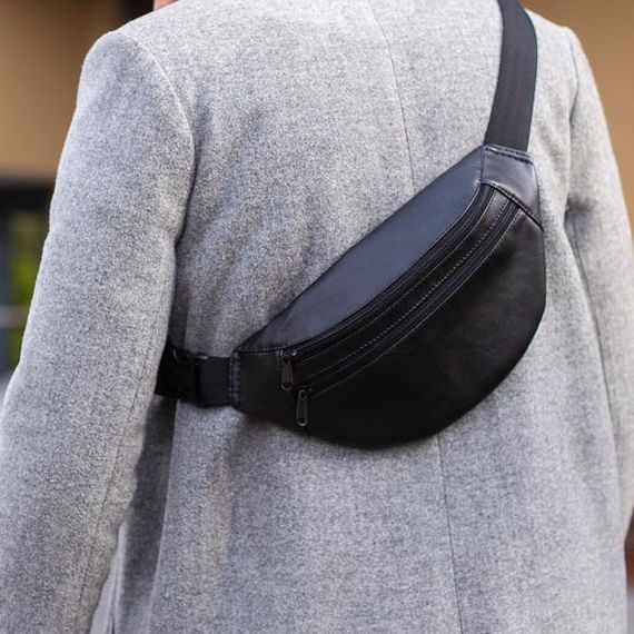 Универсальная сумка бананка, Мужская сумка бананка украинского производства на змейке WF-97 | Зображення 4