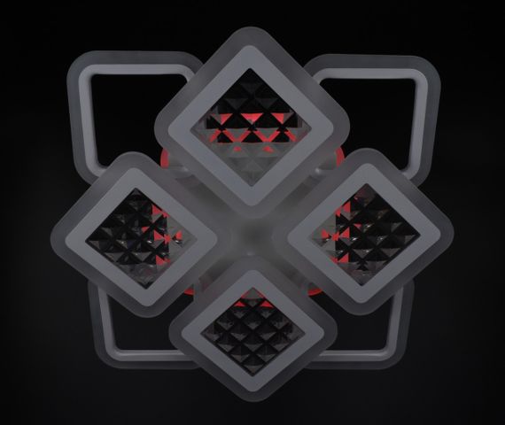 Люстра світлодіодна стельова LED світильник для квартири на стелю лед з пультом 26120 Білий 11х54х62 см. | Зображення 5
