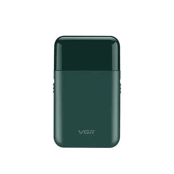 Акумуляторна чоловіча міні електробритва VGR V-390 для гоління бороди та вусів шейвер. Колір: зелений | Зображення 7