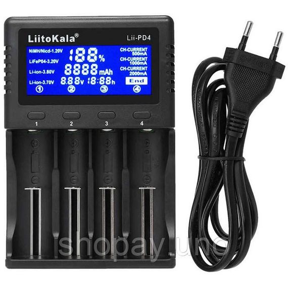 Зарядное устройство для аккумуляторных батареек LiitoKala Lii-PD4 (2000990126979) OR-19
