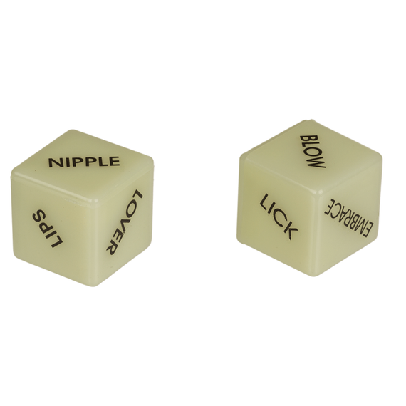 Неоновые кубики Love Dice Glow In The Dark, 2 шт. sexstyle | Зображення 3