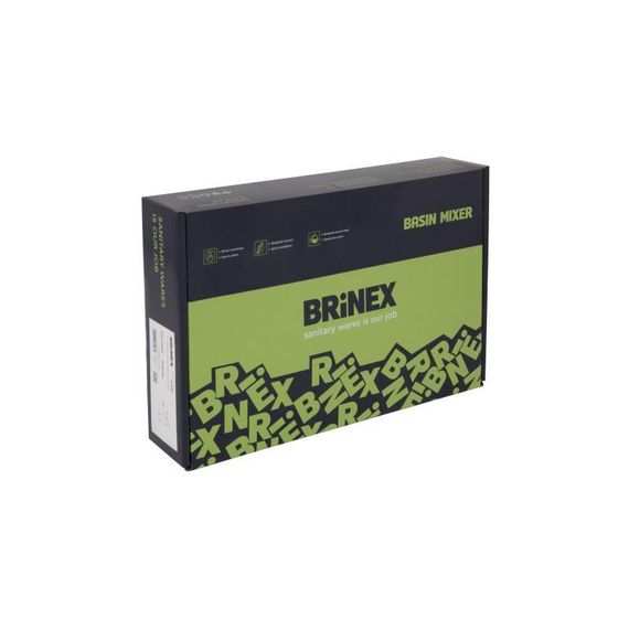 Змішувач для раковини Brinex Pure 001F низький  Graphite BRIPUR001FGRP | Зображення 4