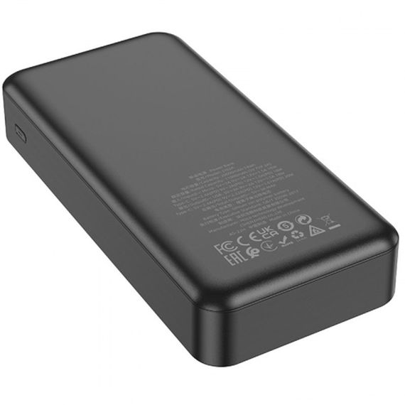 Портативное ЗУ Power Bank Hoco J102A Cool figure PD20W+QC3.0 20000 mAh Black | Зображення 2