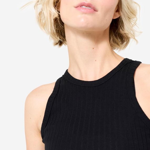 Майка жіноча для фітнесу укорочена чорна - S | Зображення 4