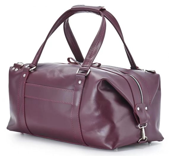 Шкіряна дорожня сумка Skin and Skin Stout M 45x22x23 см Бордова (BB01MBG) | Зображення 3