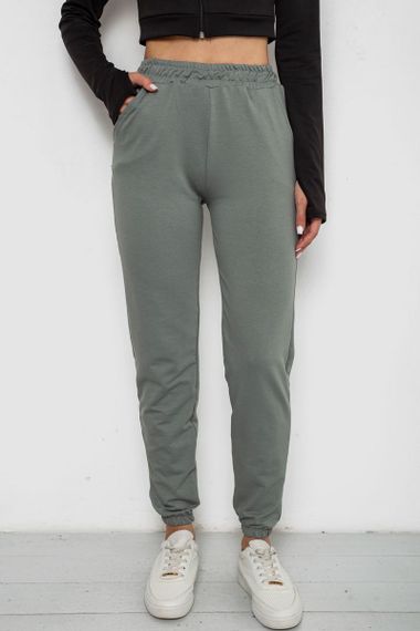 Спортивные штаны женские, цвет оливковый, 238R345