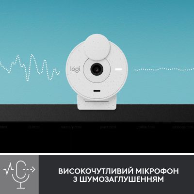Веб-камера Logitech Brio 300 FHD White (960-001442) | Зображення 3