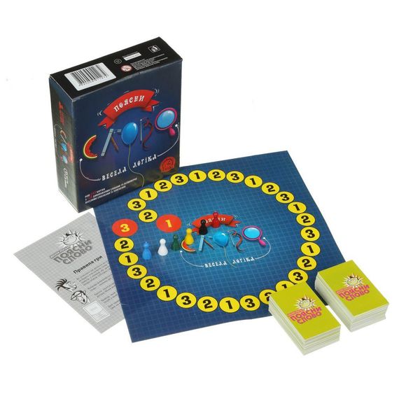 Настольная игра Объясни слово. Веселая Логика | Зображення 1