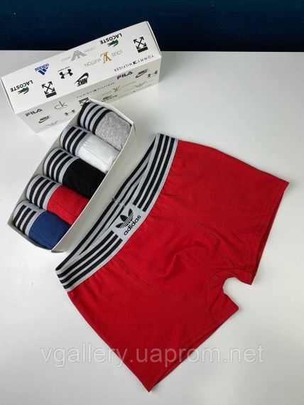 Подарунковий набір чоловічих трусів Adidas ReLuxe в коробці - ціна поштучно  - розмір XL | Зображення 7