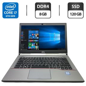 Ноутбук Fujitsu LifeBook E746 / 14" (1920x1080) IPS / Intel Core i7-6600U (2 (4) ядра по 2.6 - 3.4 GHz) / 8 GB DDR4 / 120 GB SSD / Intel HD Graphics 520 / WebCam б/у