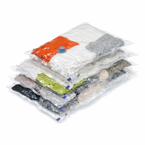 Вакуумный пакет Vacuum Bag для хранения одежды 80x100 см Прозрачные | Зображення 3