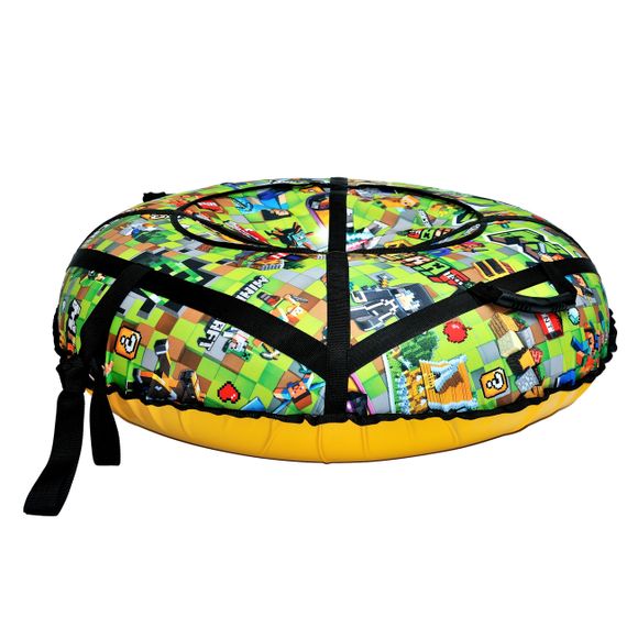 Тюбінг 100 см "Майнкрафт" (Оксфорд, ПВХ) надувні санчата ватрушка для снігу | Зображення 2