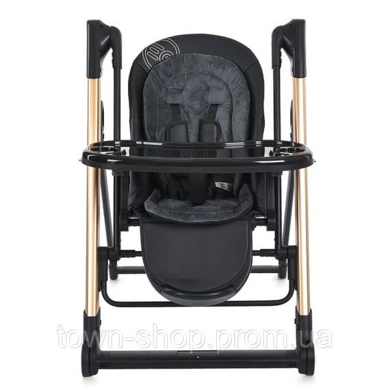 Стульчик-качели для кормления ME 1102 DEBUT Posh Black | Зображення 1