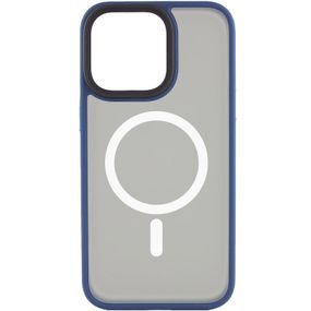 TPU+PC чохол Metal Buttons with MagSafe для Apple iPhone 15 Pro Max (6.7") TPU+PC, Синій