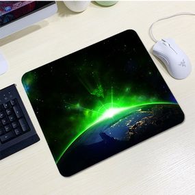 Килимок 200*240 тканинний RAZER 15, товщина 2 мм, колір Black/Green, Пакет