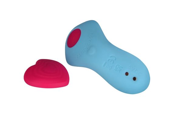 Вібратор у трусики FairyGasm HeartGem blue, на магніті, пульт ДК Sex Aura | Зображення 2