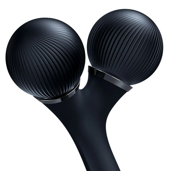 Електронний ультразвуковий ролик для обличчя та тіла GESKE Sonic Facial&Body Roller 4в1 magenta, Чорний | Зображення 4