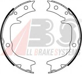 Колодка гальм. барабан. MITSUBISHI GALANT задн. (вир-во ABS) A.B.S. 9181 на MITSUBISHI SIGMA (F2_A, F1_A)