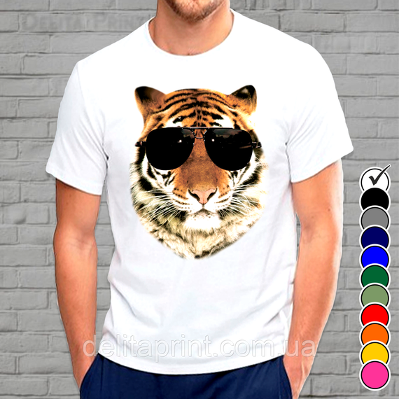 Футболки новорічні Фемілі Лук "Смугасті Тигри" Family Look парні | Зображення 3