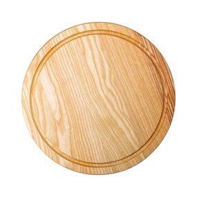 Разделочная деревянная доска круглая 30 см для подачи нарезки ясень C11W300