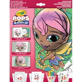 Набор для творчества Crayola POPS 3D Волшебный мир с 7 фломастерами (04-2801)