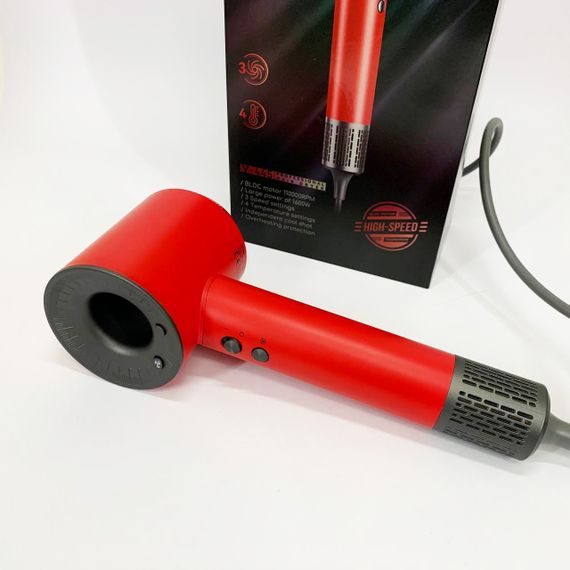 Фен професійний VGR V-445 RED, 3 рівні обдування, 4 рівні температури, 1600 Вт | Зображення 1