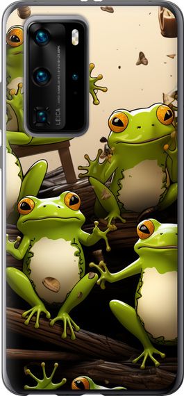 Чехол на Huawei P40 Pro Жабки "5656u-1839-17620"